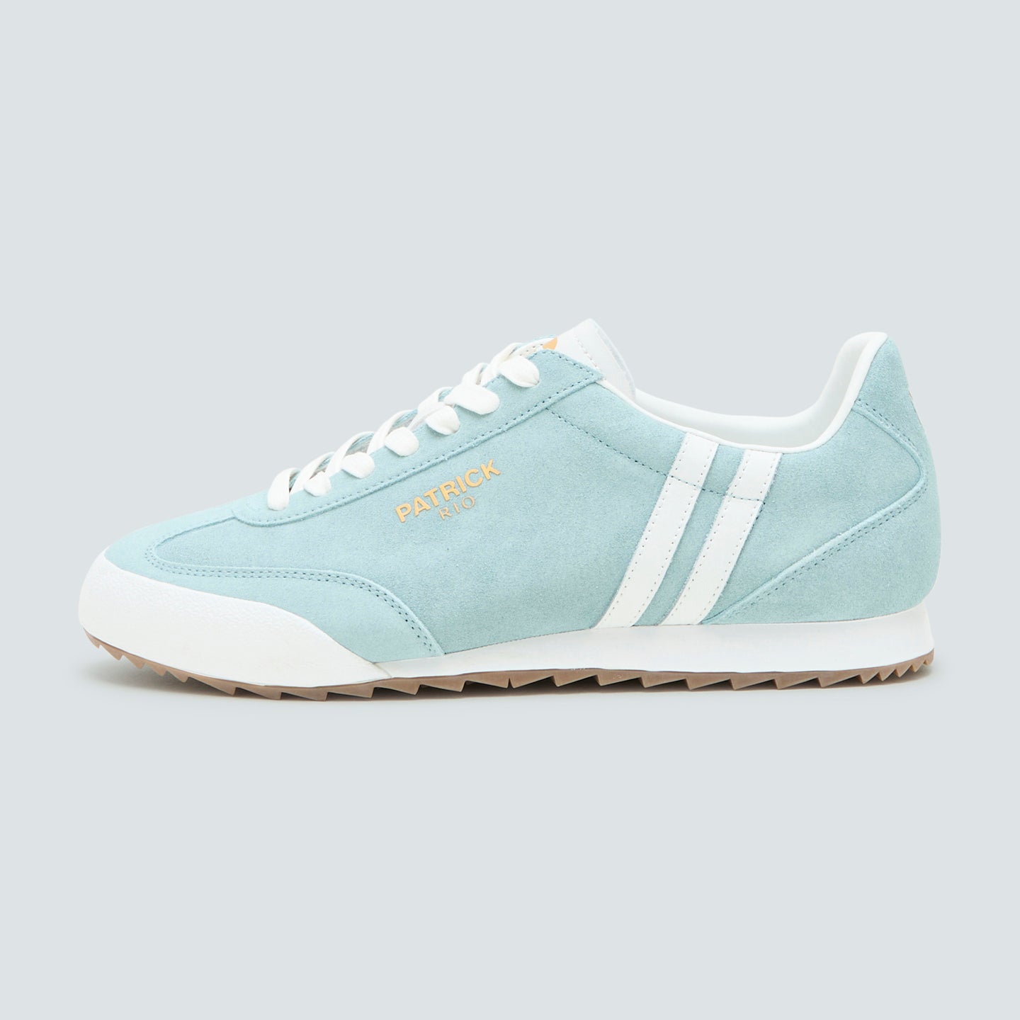 Patrick Rio Suede Trainers Light Blue