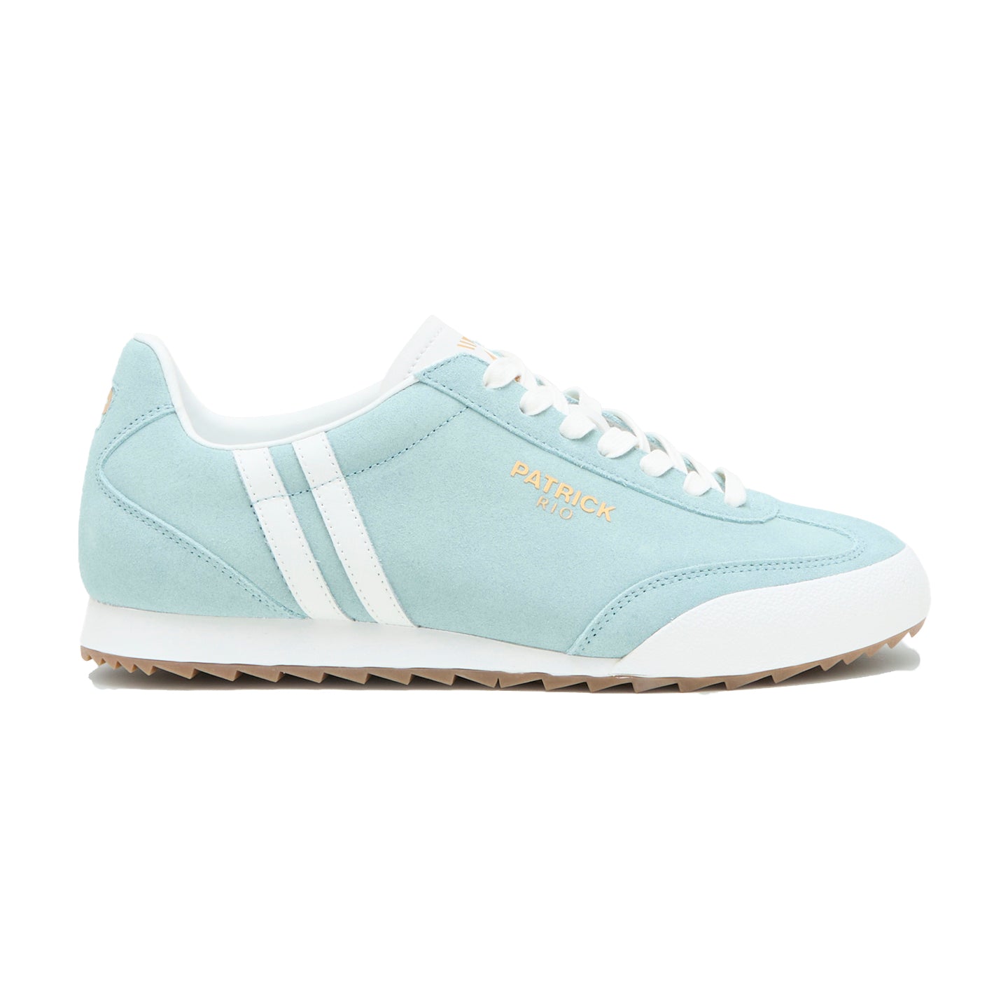 Patrick Rio 80s Casual Trainers - Light Blue & White - Suede - Men's ...