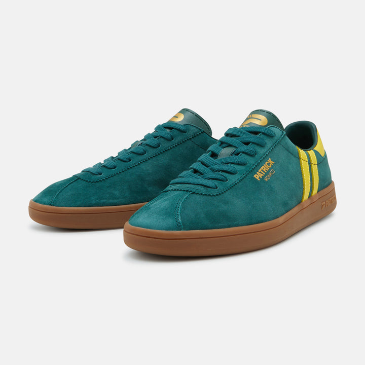 Patrick Monaco Suede Trainers Green/Yellow