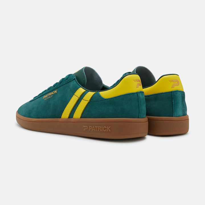 Patrick Monaco Suede Trainers Green/Yellow