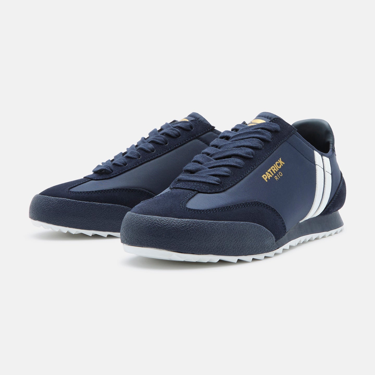 Patrick Rio Suede Trainers Navy