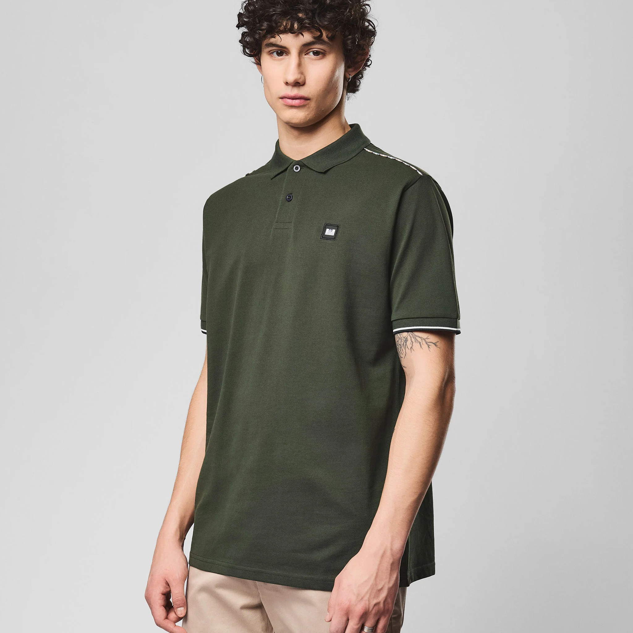 Weekend Offender Sakai Polo Shirt Forest
