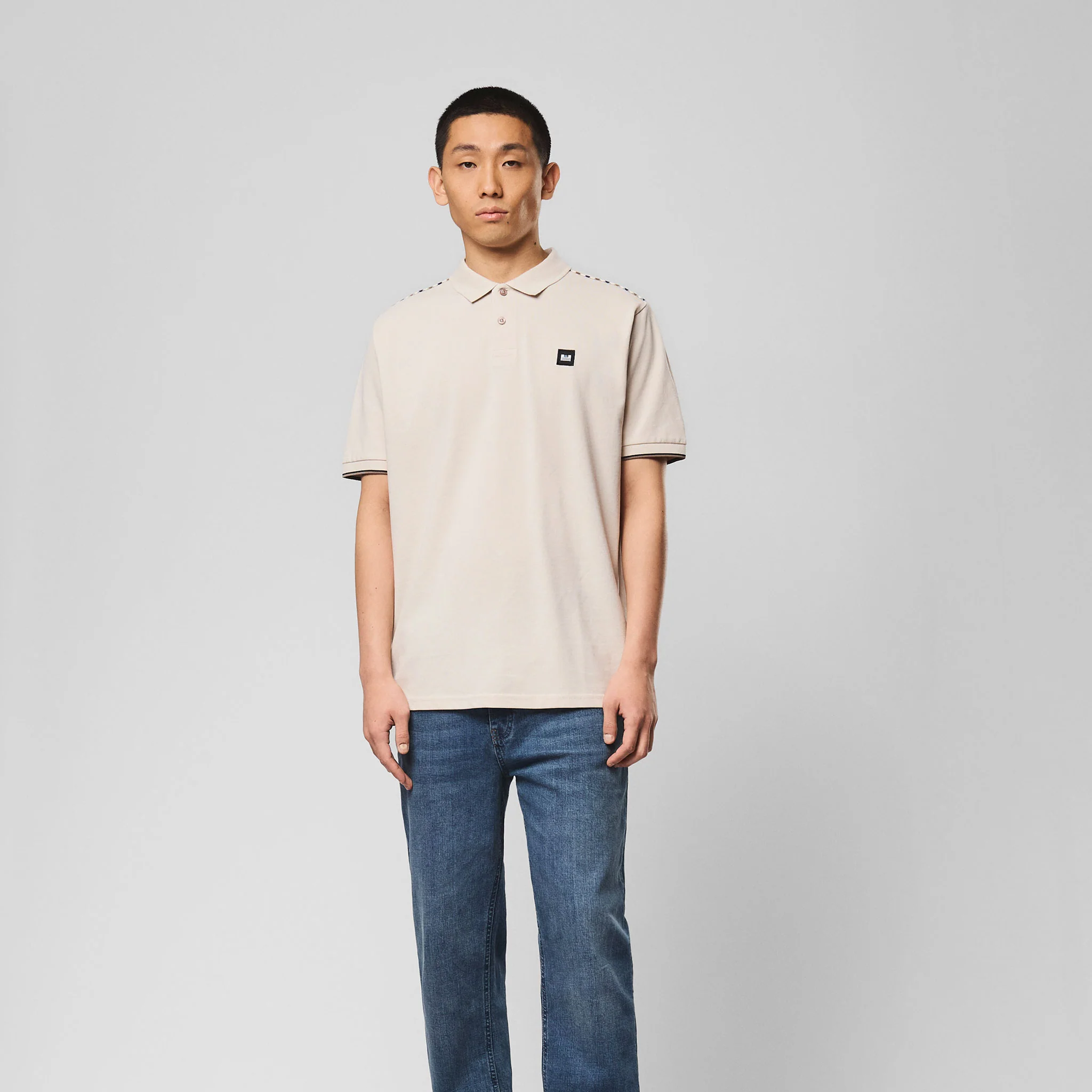 Weekend Offender Sakai Polo Shirt Stone