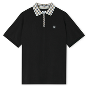 Weekend Offender Tipasa Check Polo Shirt Black