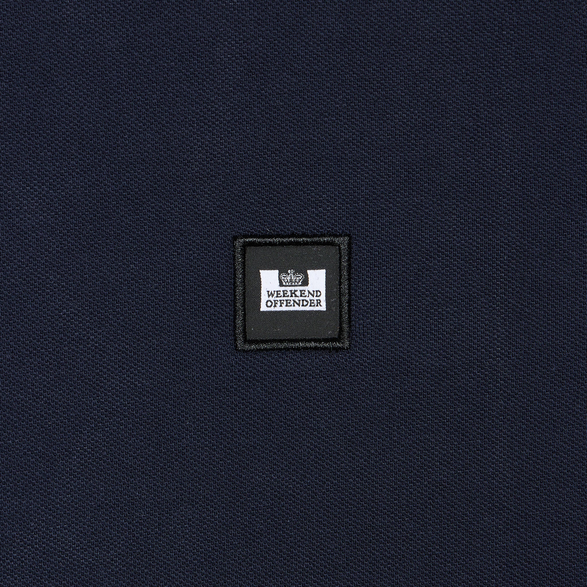 Weekend Offender Carola Check Polo Shirt Navy