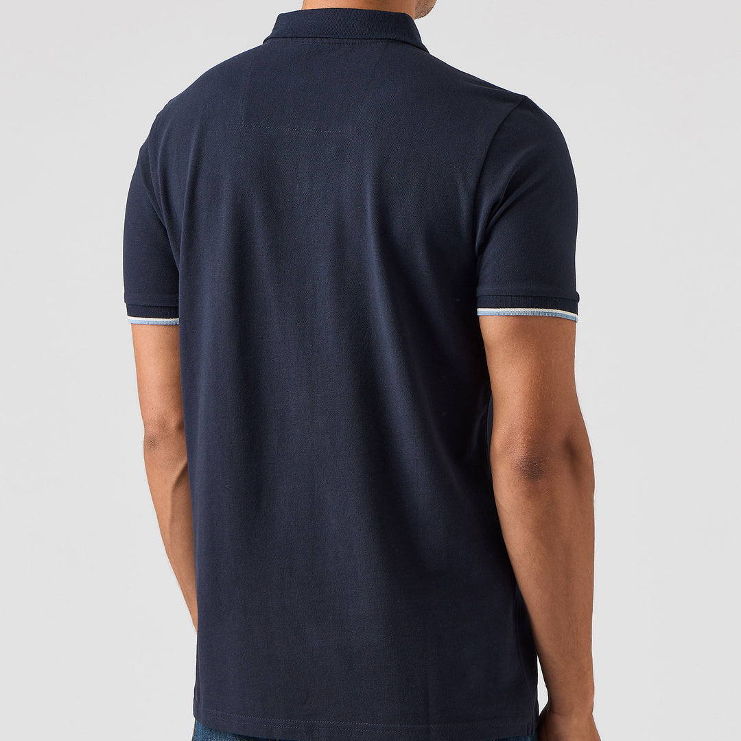 Weekend Offender Sakai Check Polo Shirt Navy