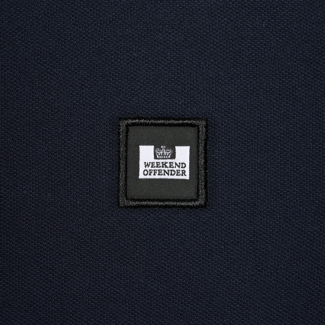 Weekend Offender Sakai Check Polo Shirt Navy