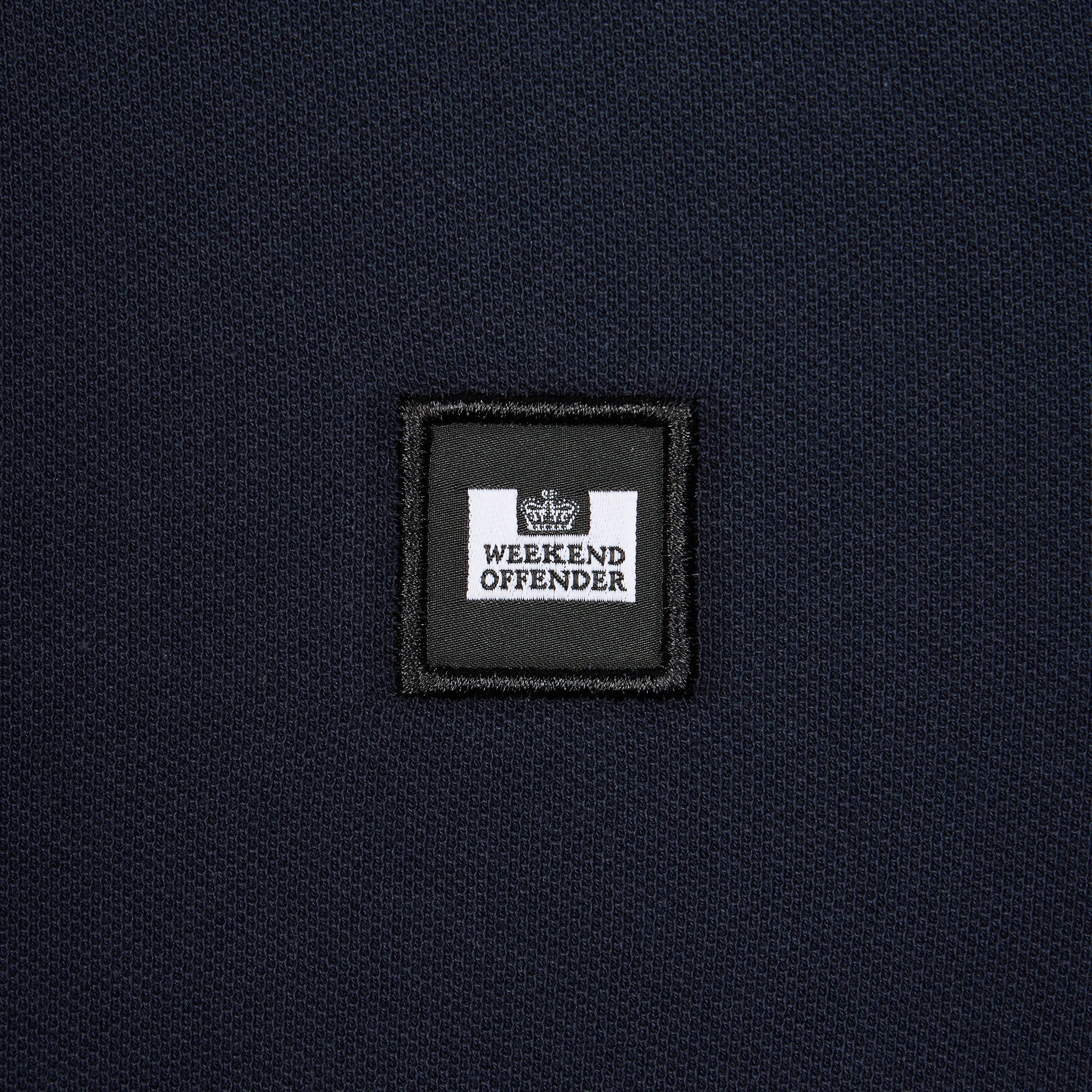 Weekend Offender Sakai Check Polo Shirt Navy