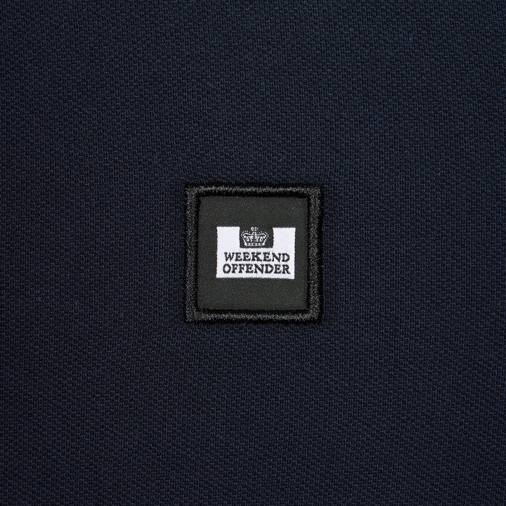 Weekend Offender Sakai Check Polo Shirt Navy