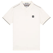 Weekend Offender Sakai Check Polo Shirt Cream