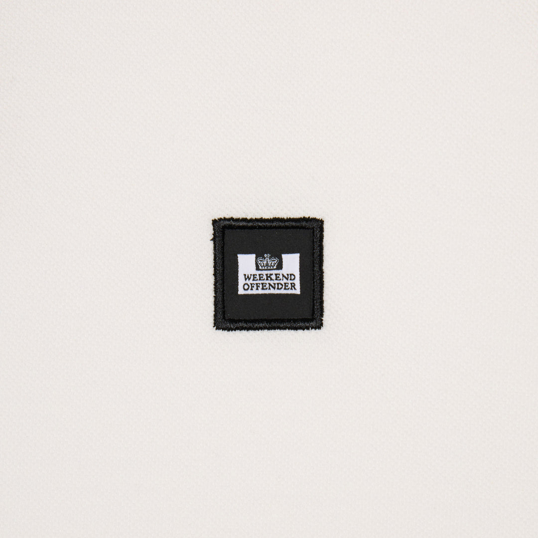 Weekend Offender Sakai Check Polo Shirt Cream