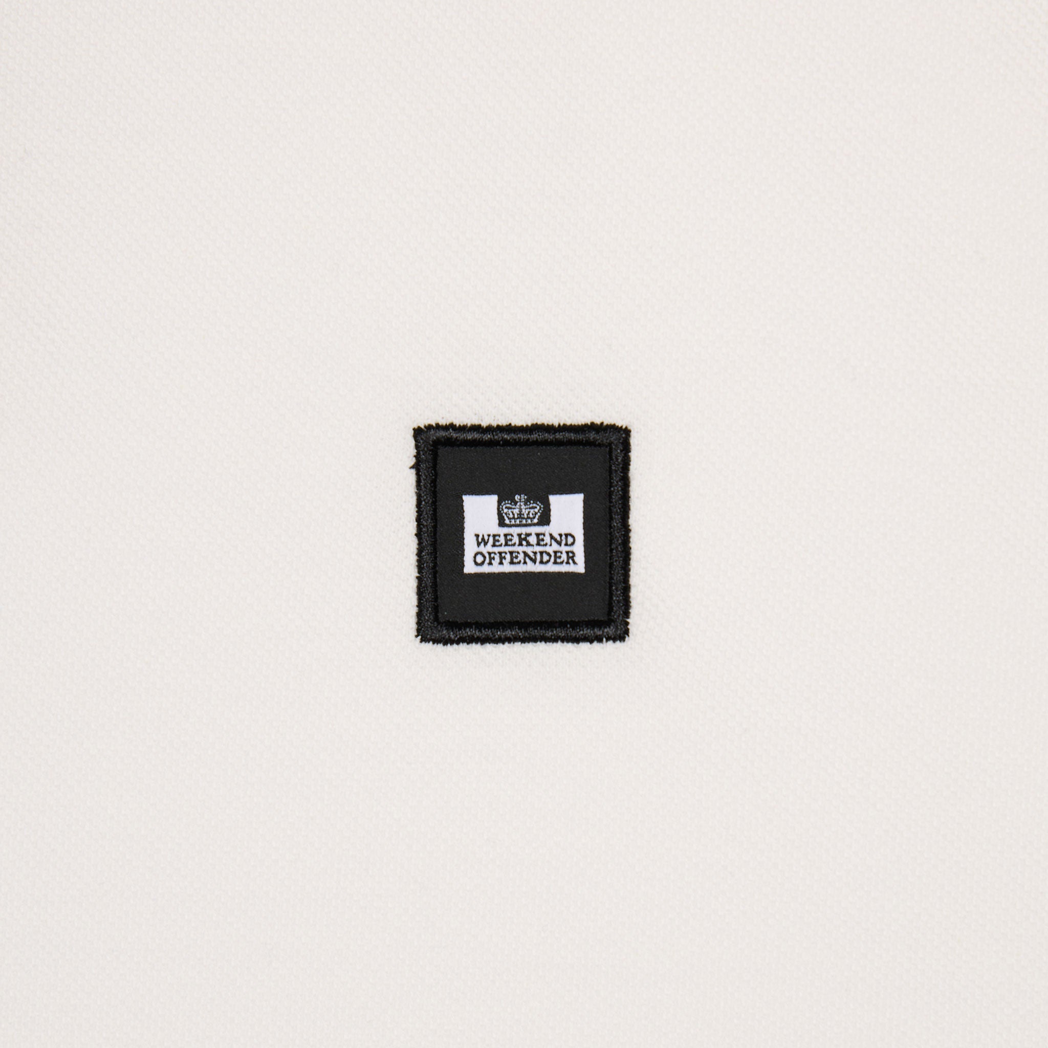 Weekend Offender Sakai Check Polo Shirt Cream