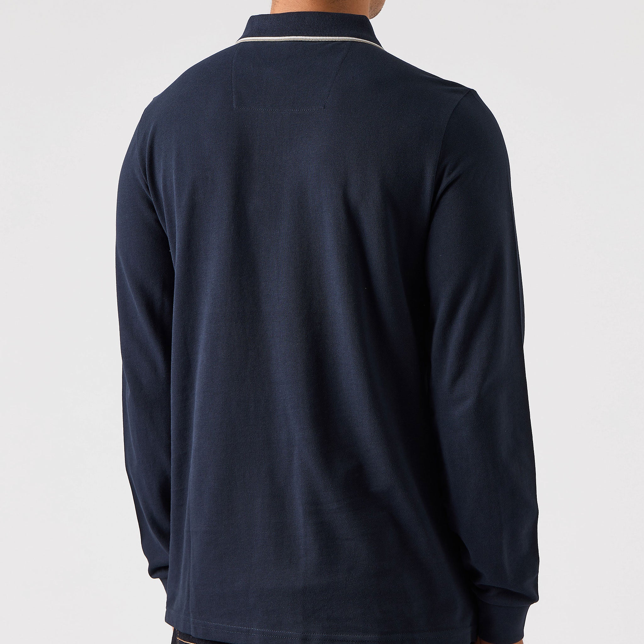 Weekend Offender Carola Check Polo Shirt Navy