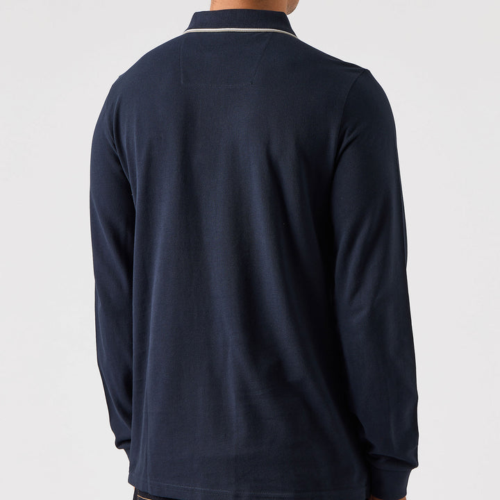 Weekend Offender Carola Check Polo Shirt Navy