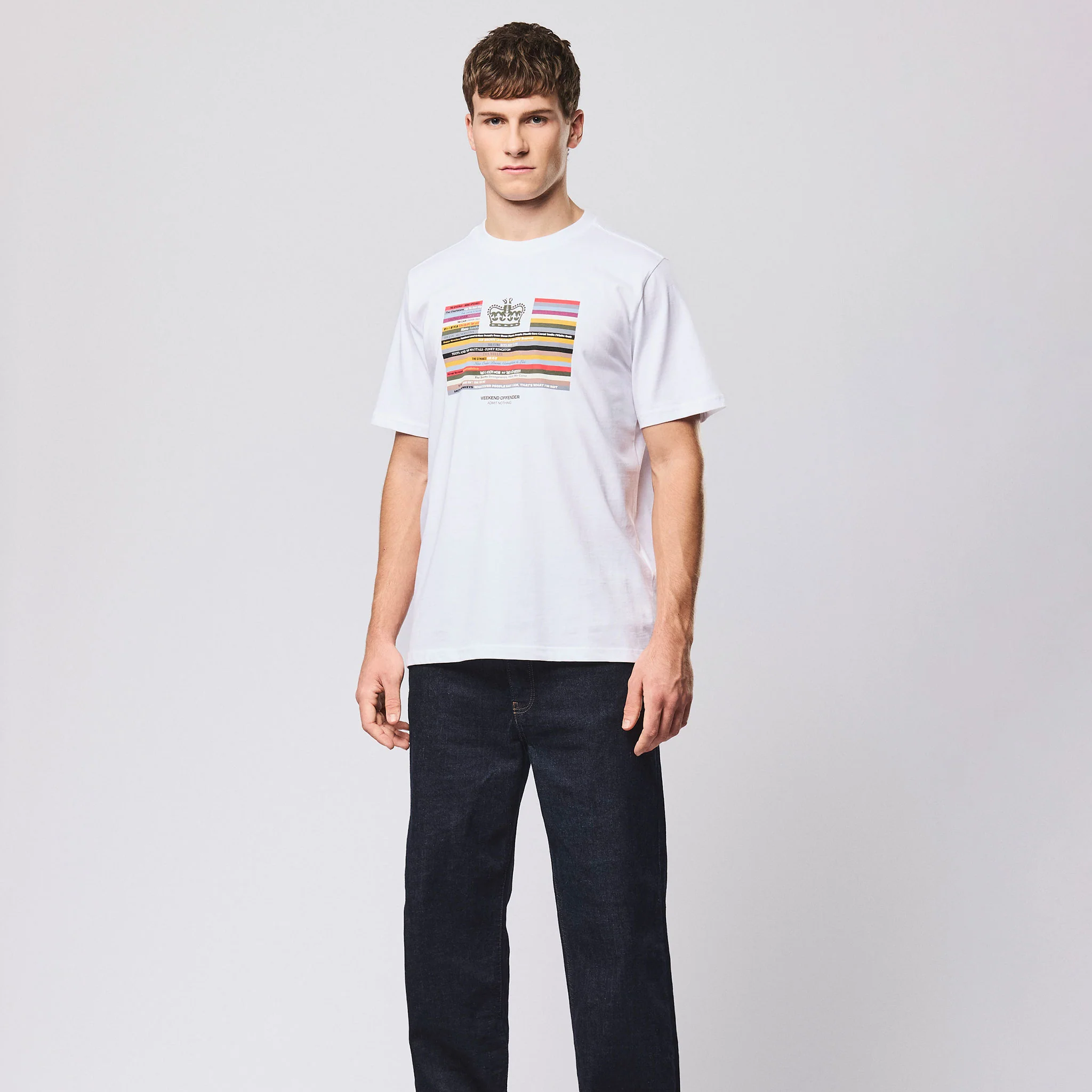 Weekend Offender Vinyl T-Shirt White
