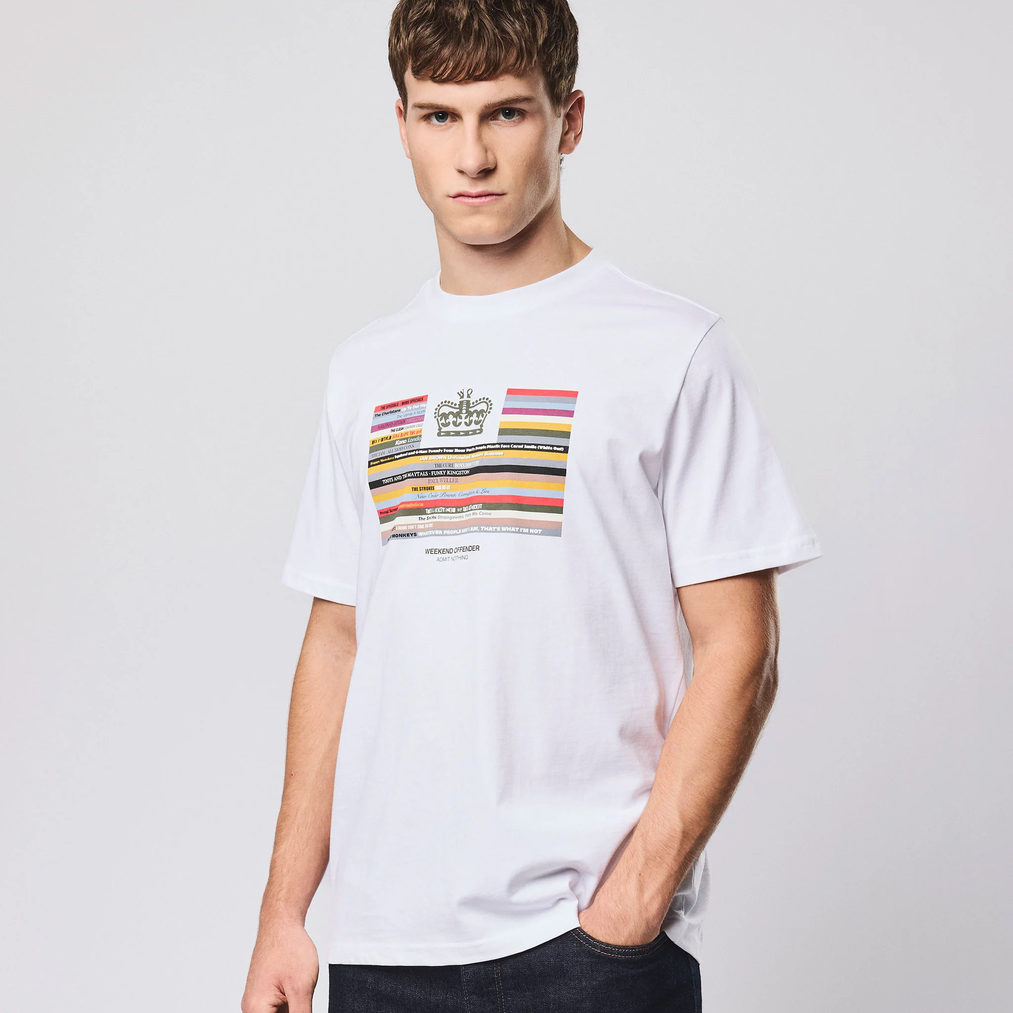 Weekend Offender Vinyl T-Shirt White