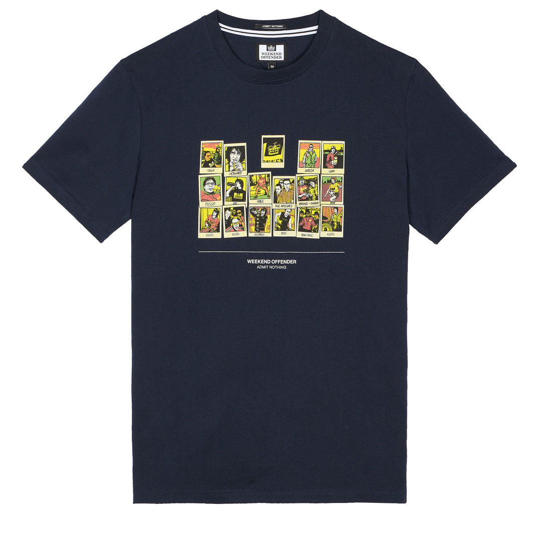 Weekend Offender Polaroids T-Shirt Navy