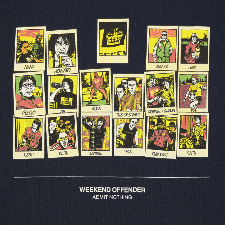 Weekend Offender Polaroids T-Shirt Navy