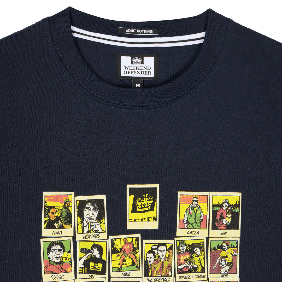 Weekend Offender Polaroids T-Shirt Navy