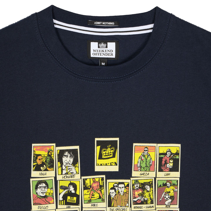 Weekend Offender Polaroids T-Shirt Navy