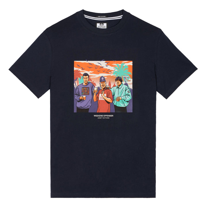 Weekend Offender Ronnie T-Shirt Navy