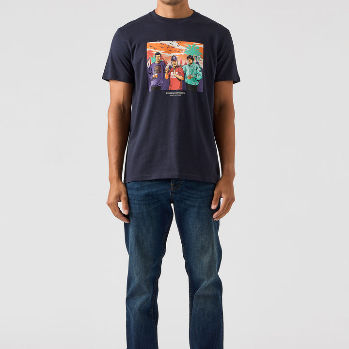 Weekend Offender Ronnie T-Shirt Navy