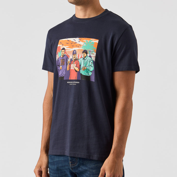 Weekend Offender Ronnie T-Shirt Navy