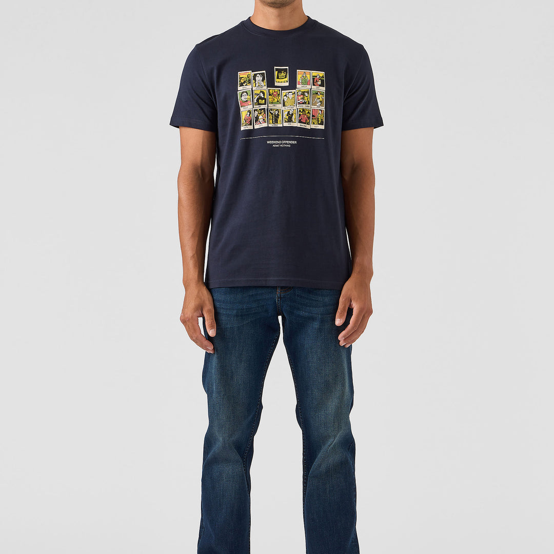 Weekend Offender Polaroids T-Shirt Navy