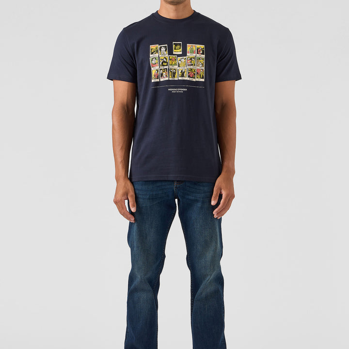 Weekend Offender Polaroids T-Shirt Navy