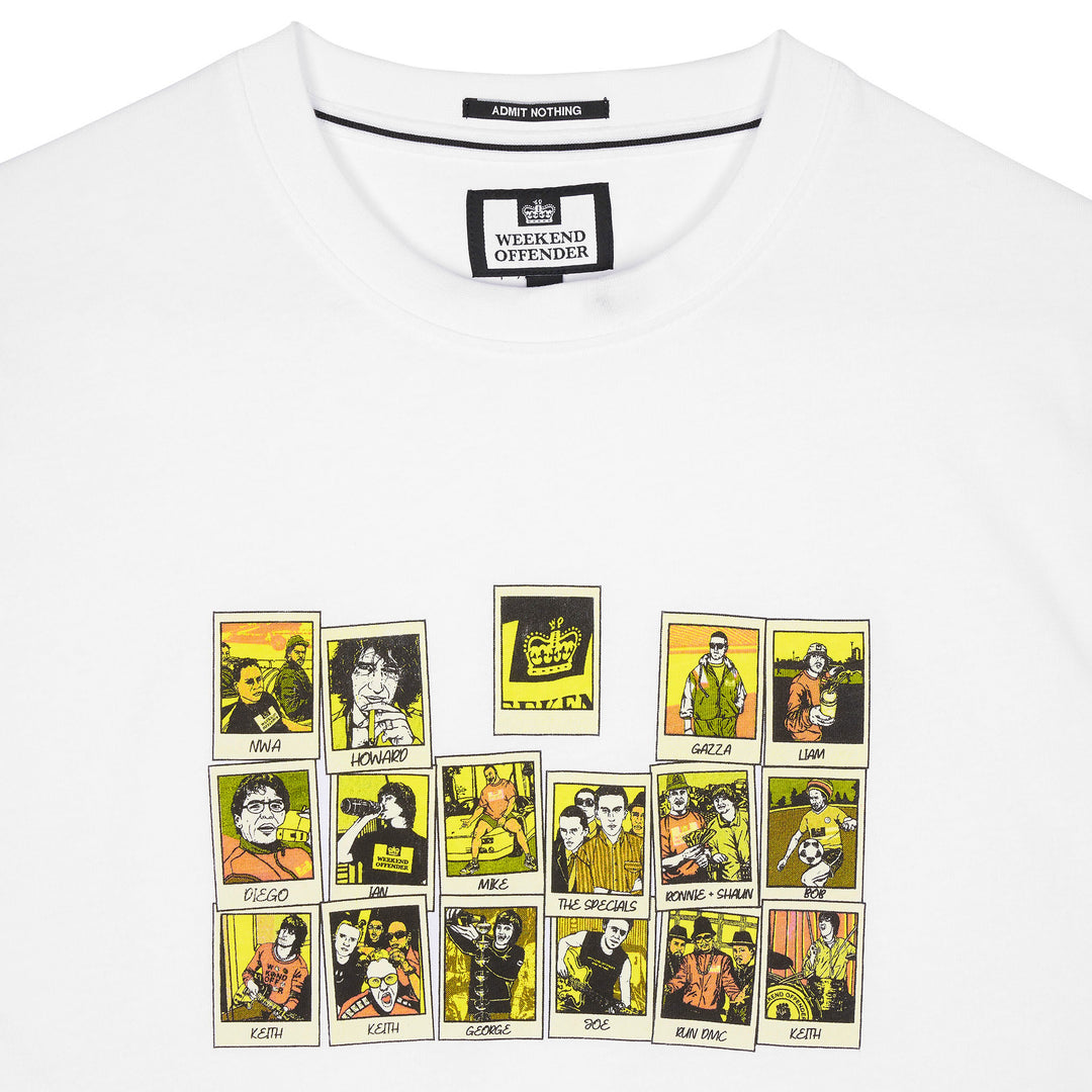 Weekend Offender Polaroids T-Shirt White