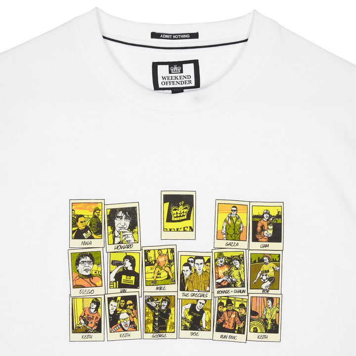 Weekend Offender Polaroids T-Shirt White