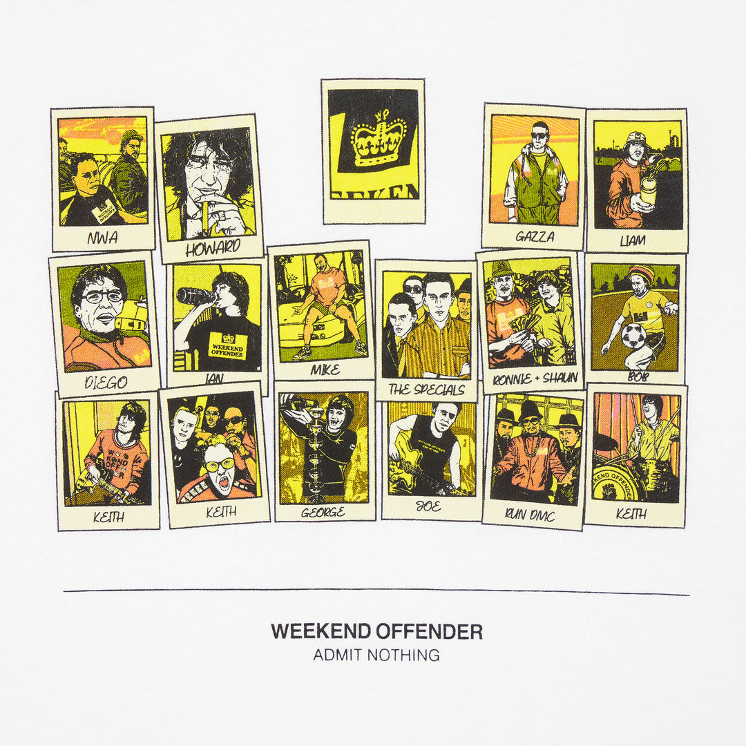 Weekend Offender Polaroids T-Shirt White
