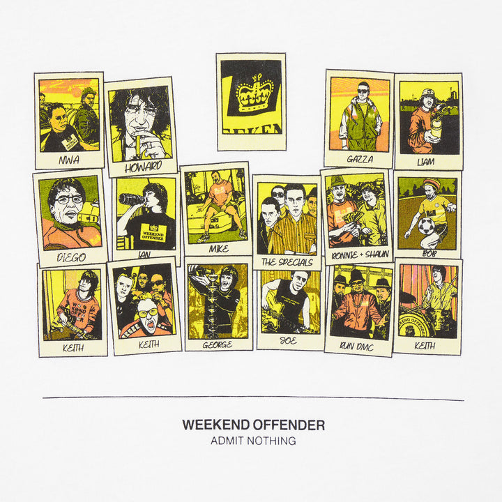 Weekend Offender Polaroids T-Shirt White
