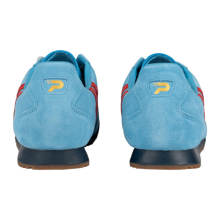 Patrick Rio Suede Trainers Blue/Red