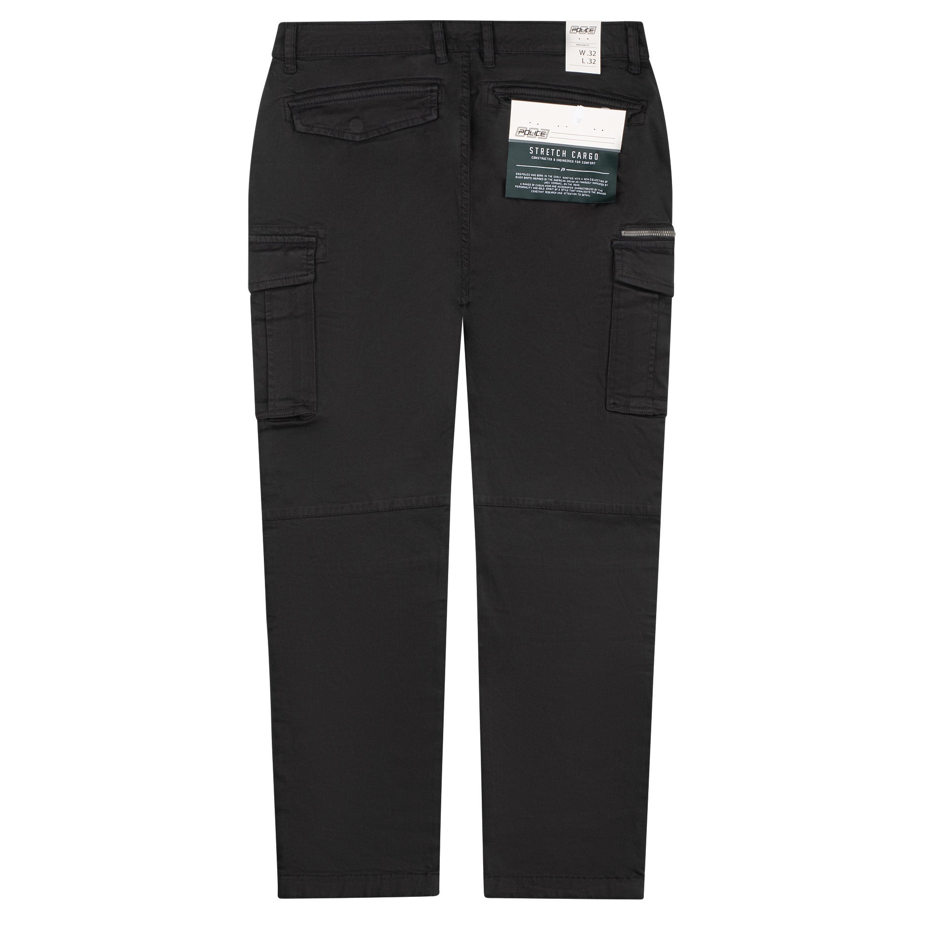 Police Newton Cargo Pants Black