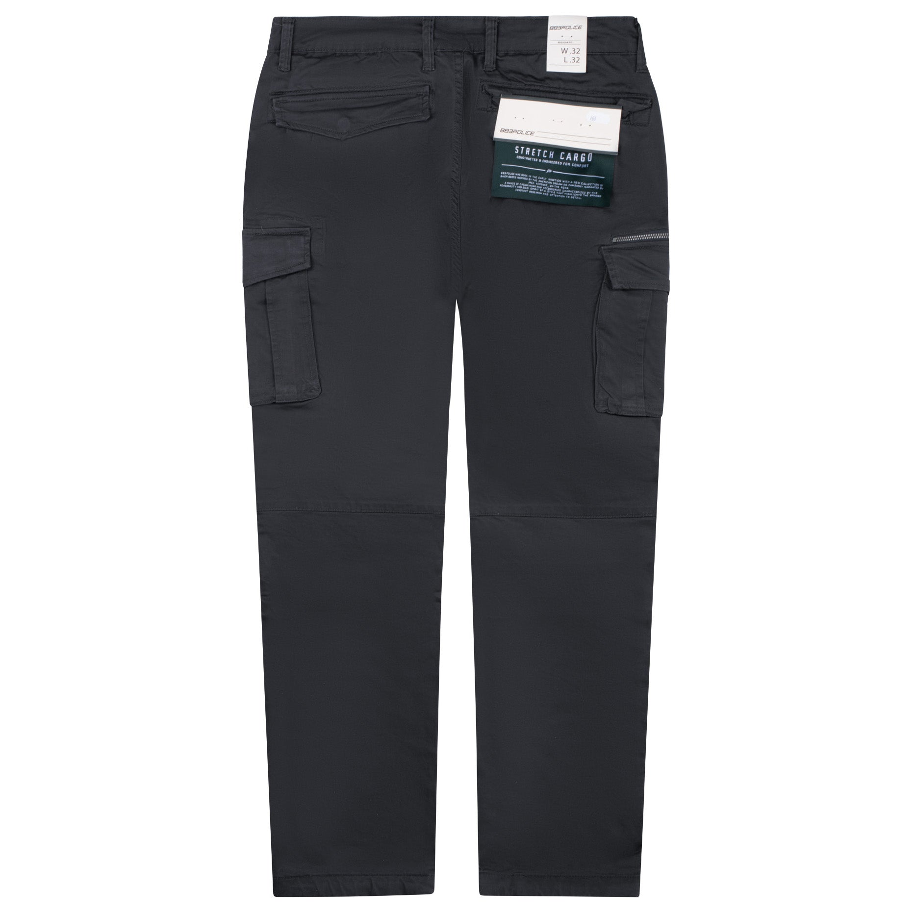Police Newton Cargo Pants Charcoal