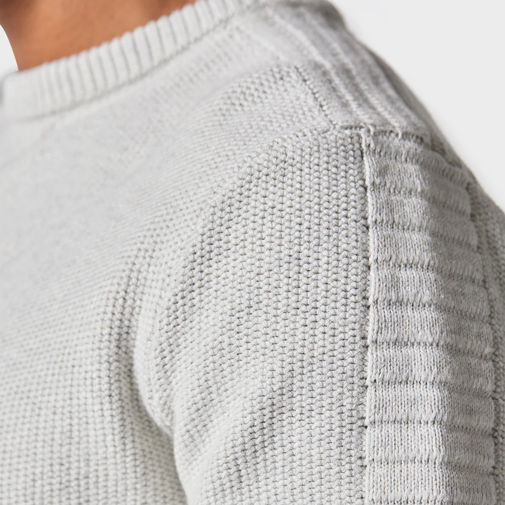 Police Lapis Heavy Knit Jumper Ecru
