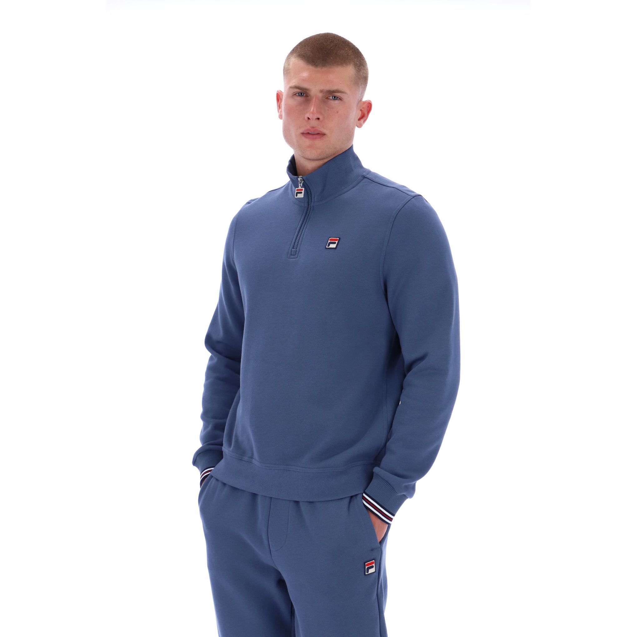Fila Vintage Ramy Zip Sweatshirt Indigo