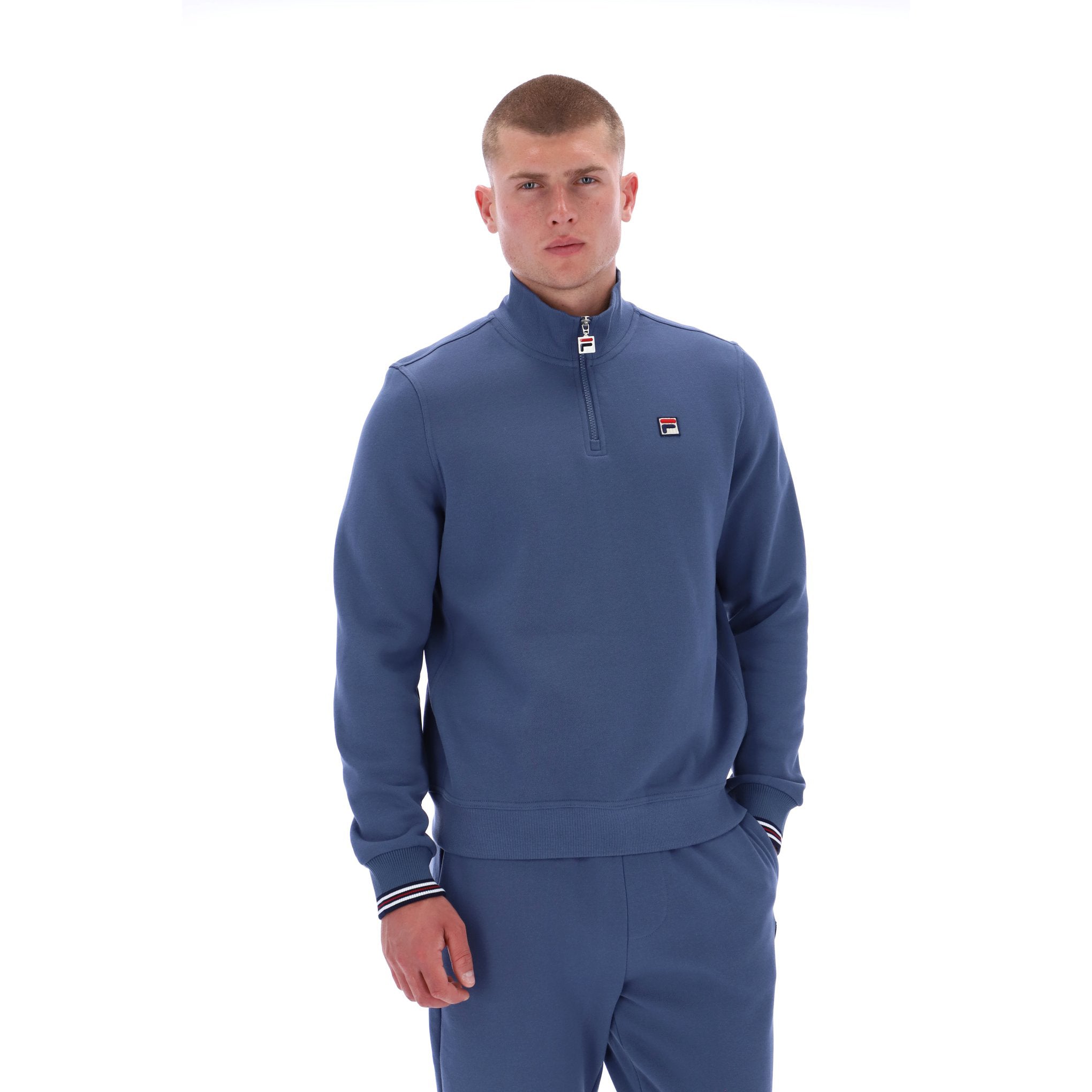 Fila Vintage Ramy Zip Sweatshirt Indigo