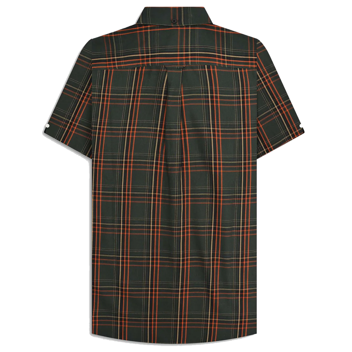 Lambretta Check Shirt Khaki