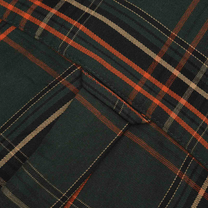 Lambretta Check Shirt Khaki