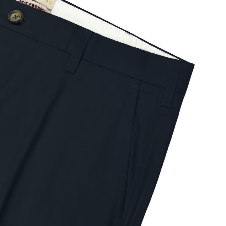 Real Hoxton Stay Press Trousers Navy
