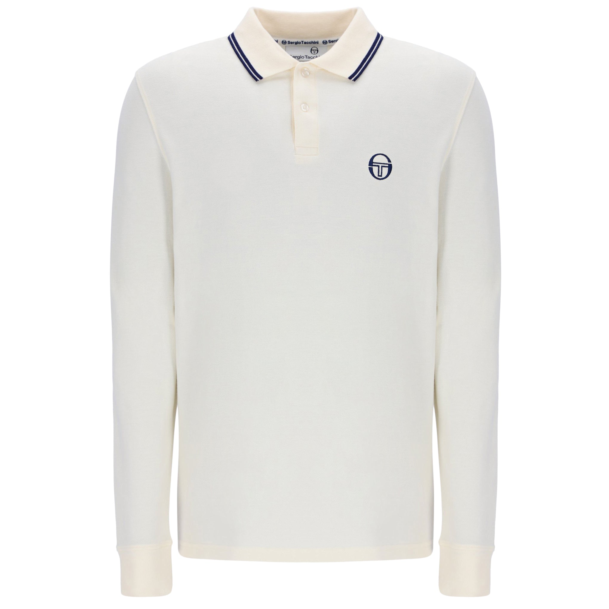 Sergio Tacchini Long Sleeve Polo Shirt White