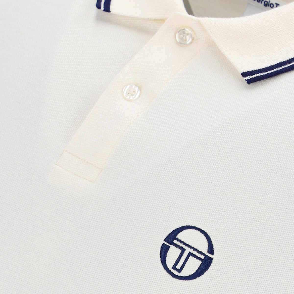 Sergio Tacchini Long Sleeve Polo Shirt White