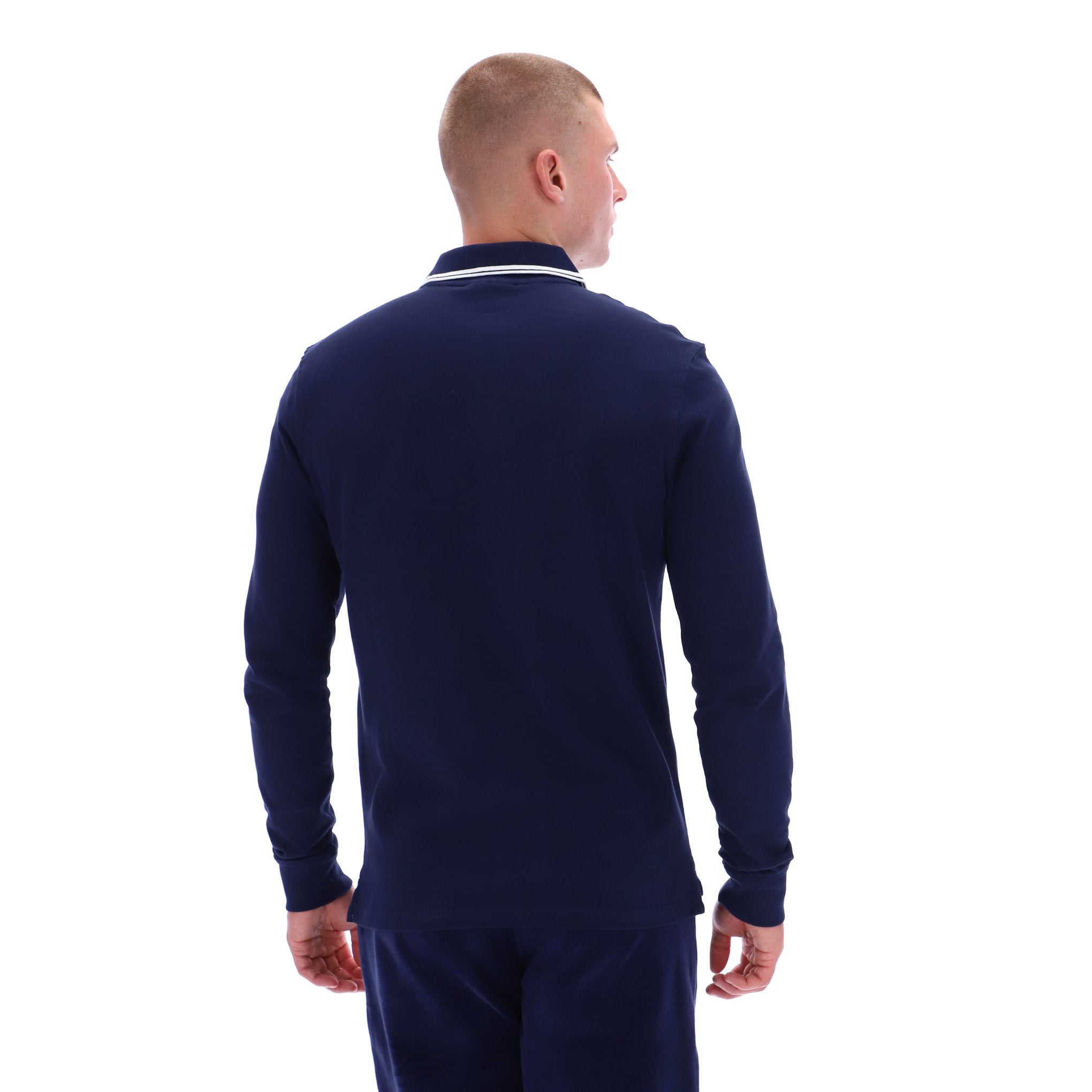 Sergio Tacchini Long Sleeve Polo Shirt Navy
