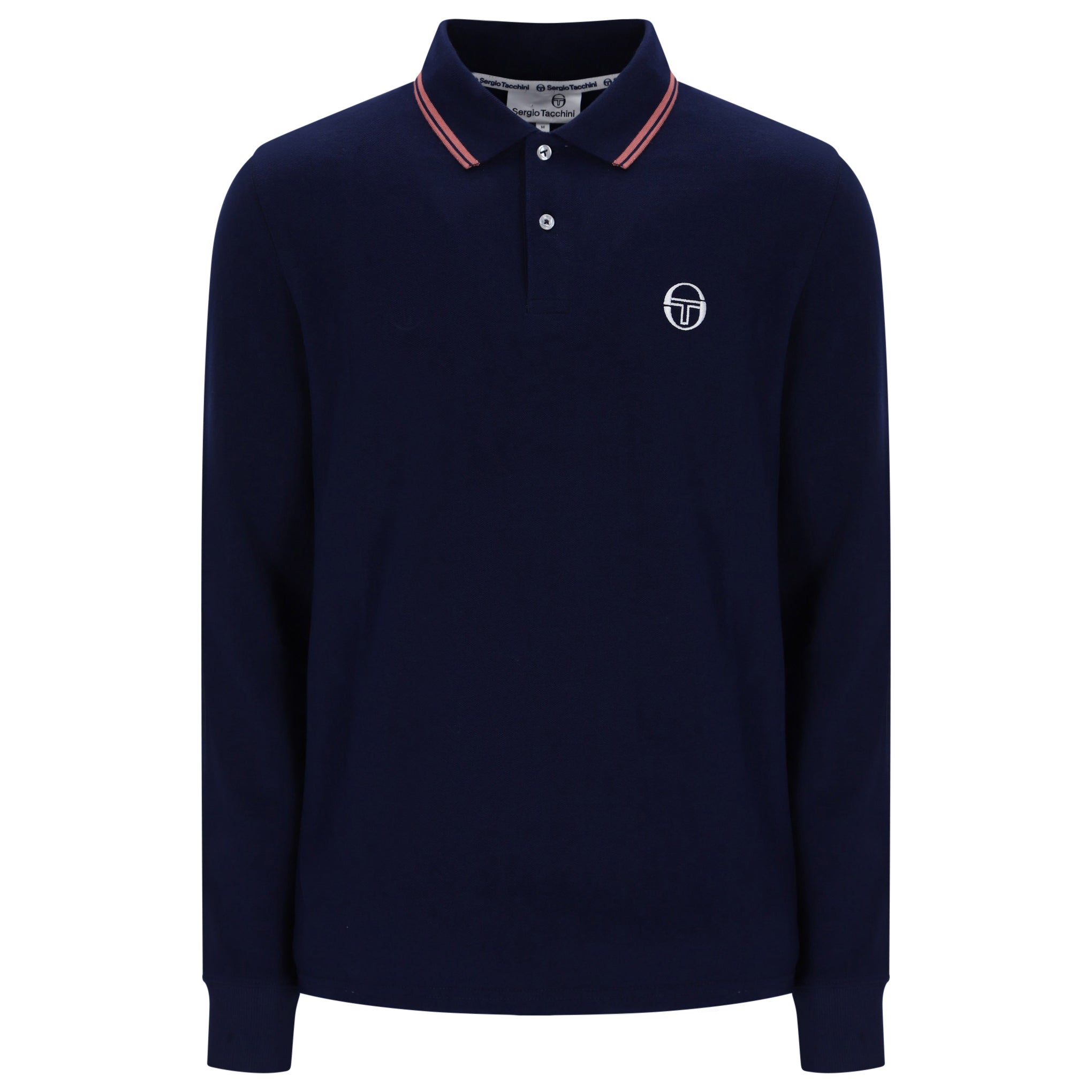 Sergio Tacchini Long Sleeve Polo Shirt Navy