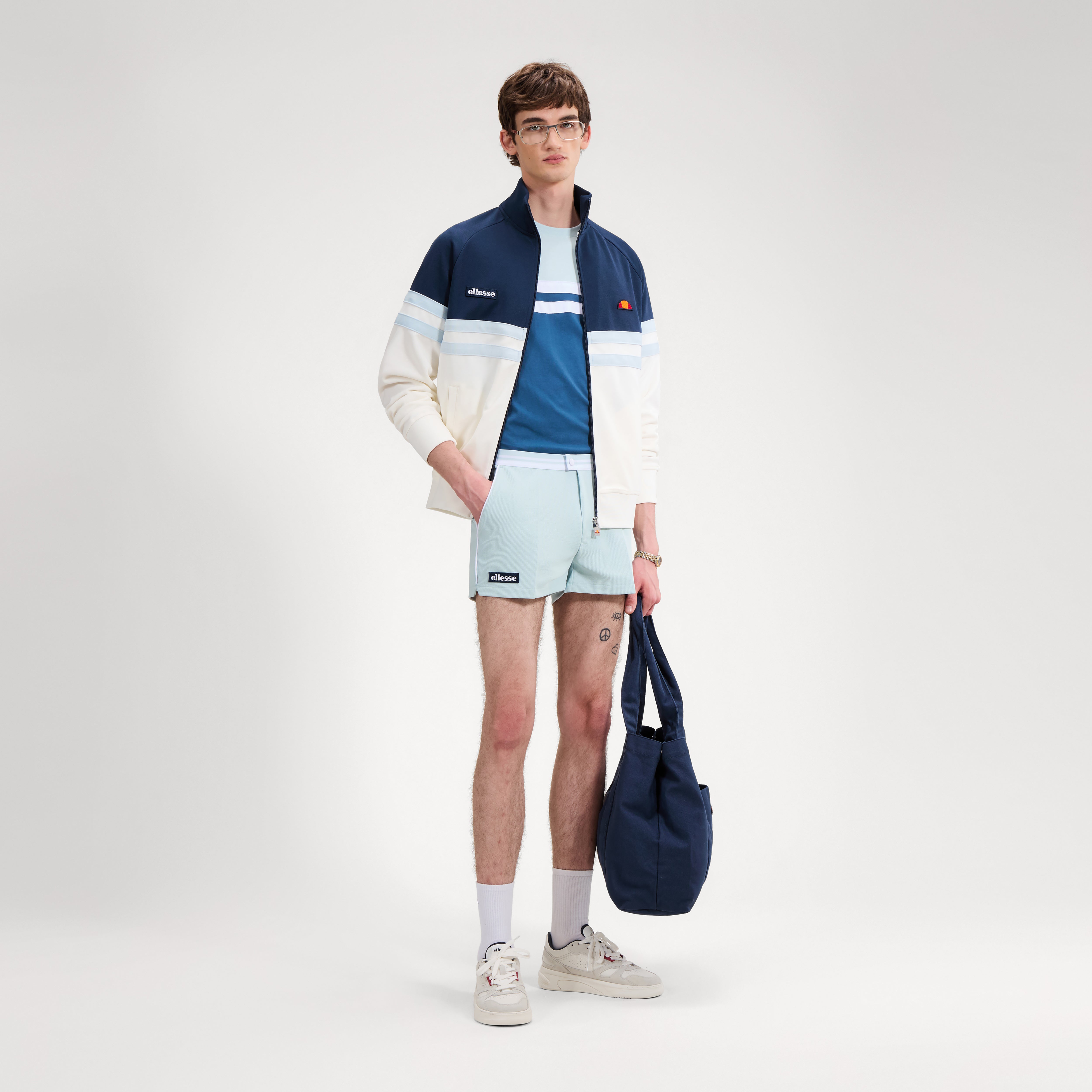 Ellesse Rimini Track Top Cream/Navy