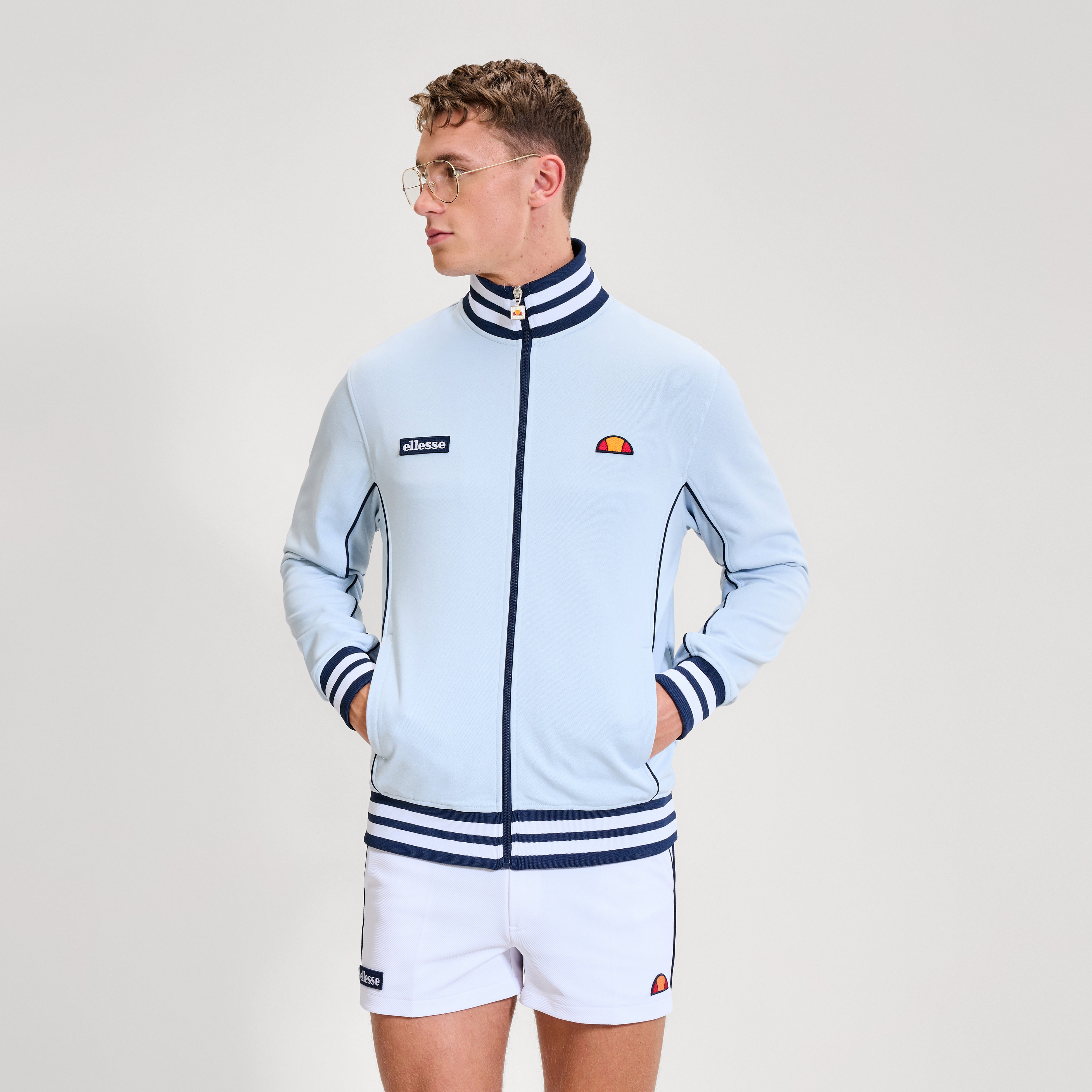 Ellesse Milan Track Top Sky