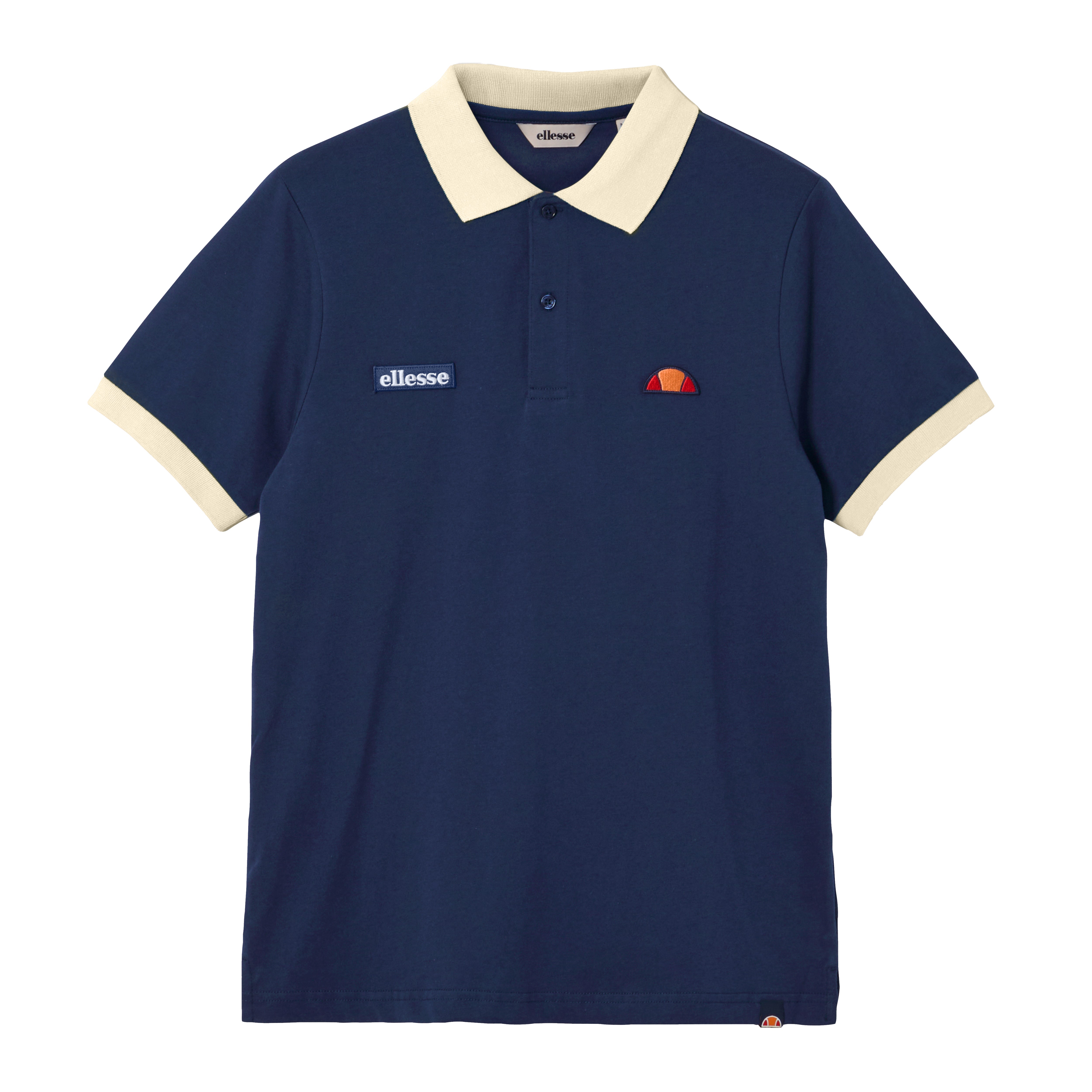 Ellesse Lessepia Polo Shirt Navy/Yellow