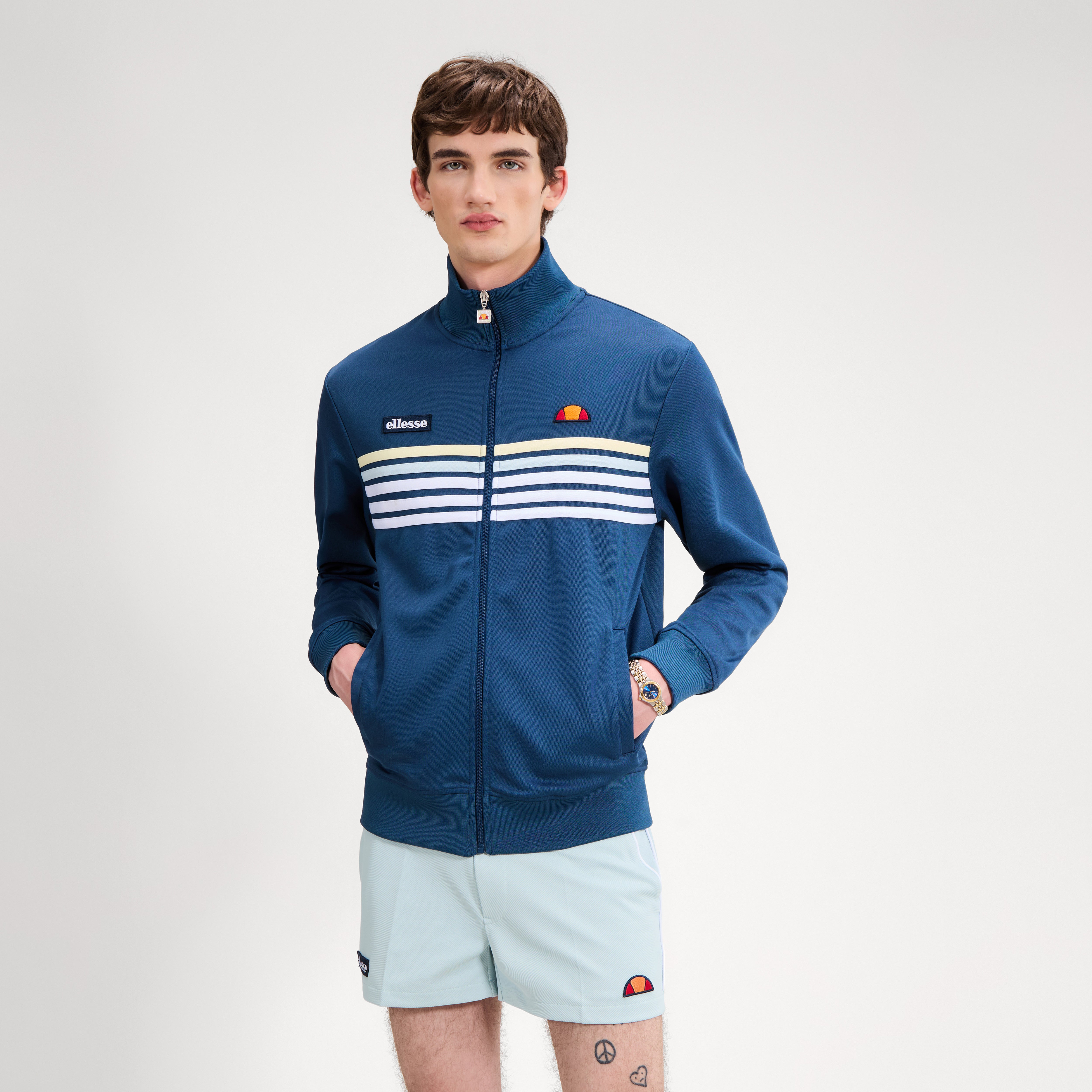 Ellesse Vicenza Track Top Blue/White